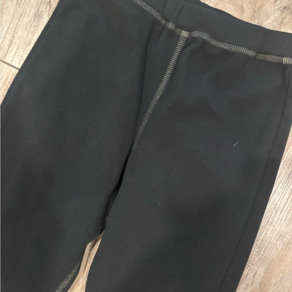 REI Kids Black Fleece Jogger Thermals Size Small (8) - Picture 2 of 5